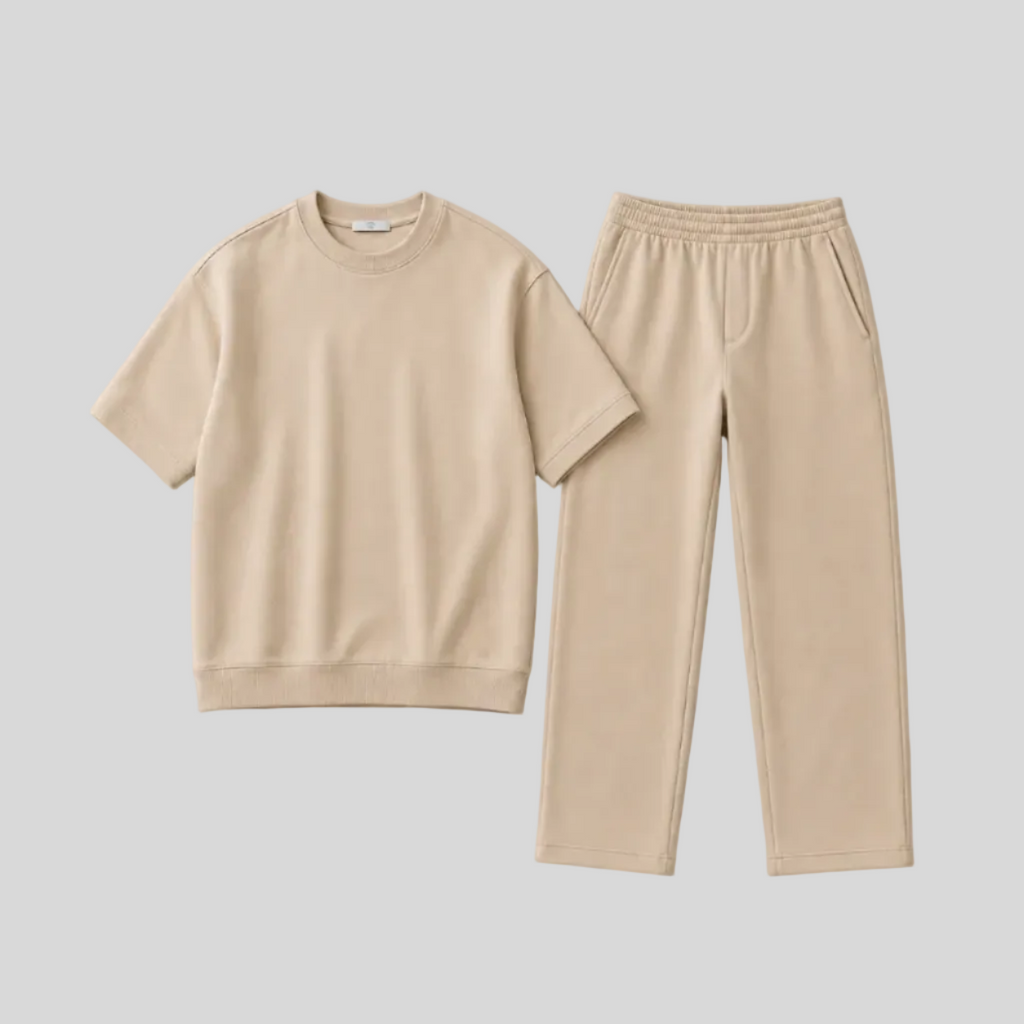 1O1 Essential Co-Ord Set - BEIGE