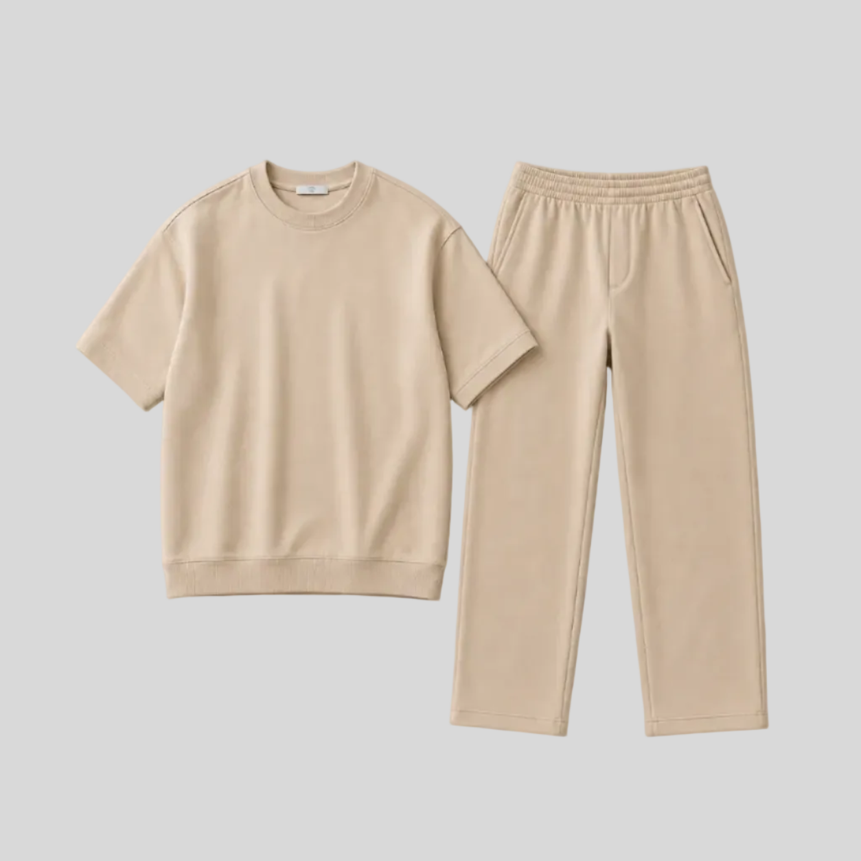 1O1 Essential Co-Ord Set - BEIGE