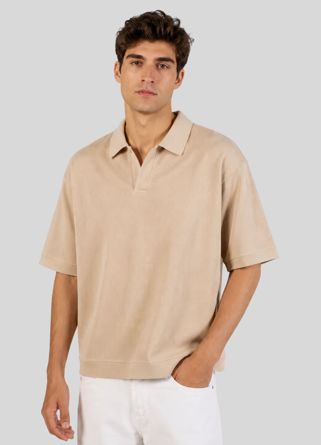 1O1 Signature Polo - BEIGE
