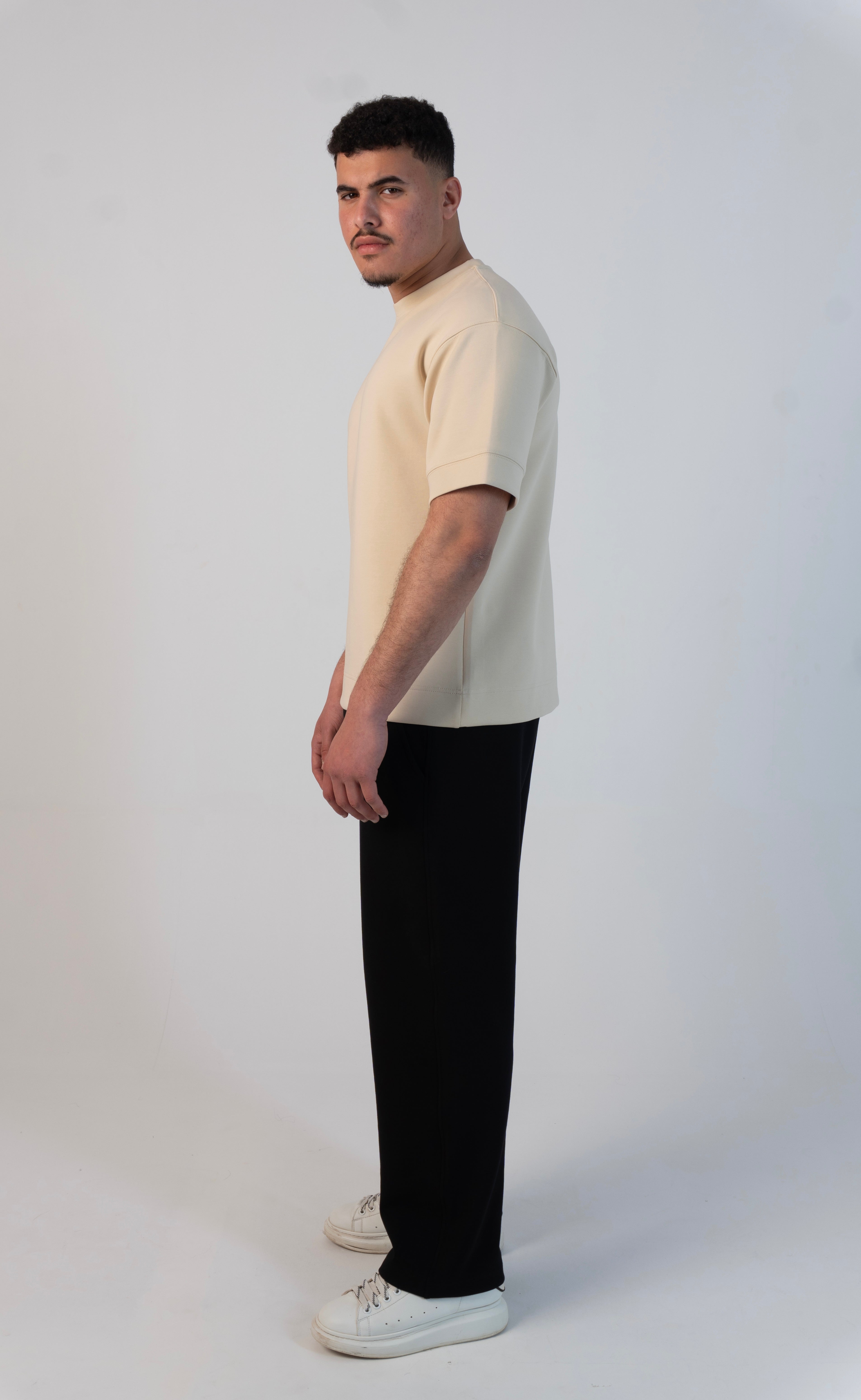 1O1 Essential Basic Tee - BEIGE