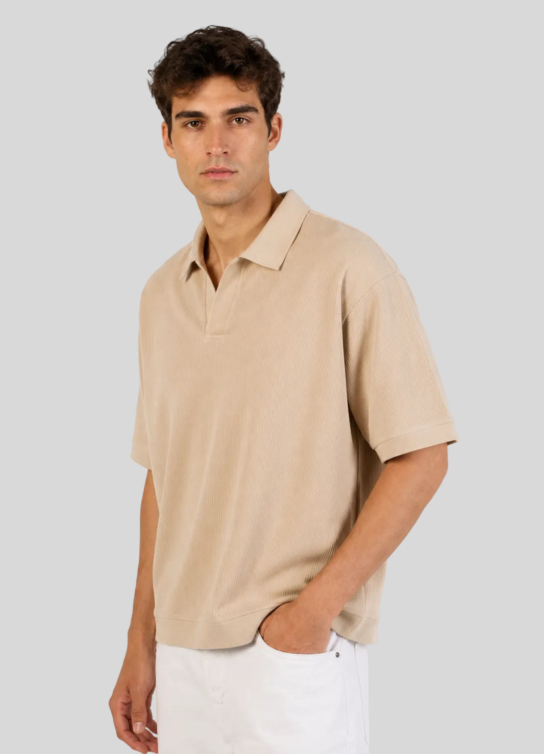 1O1 Signature Polo - BEIGE